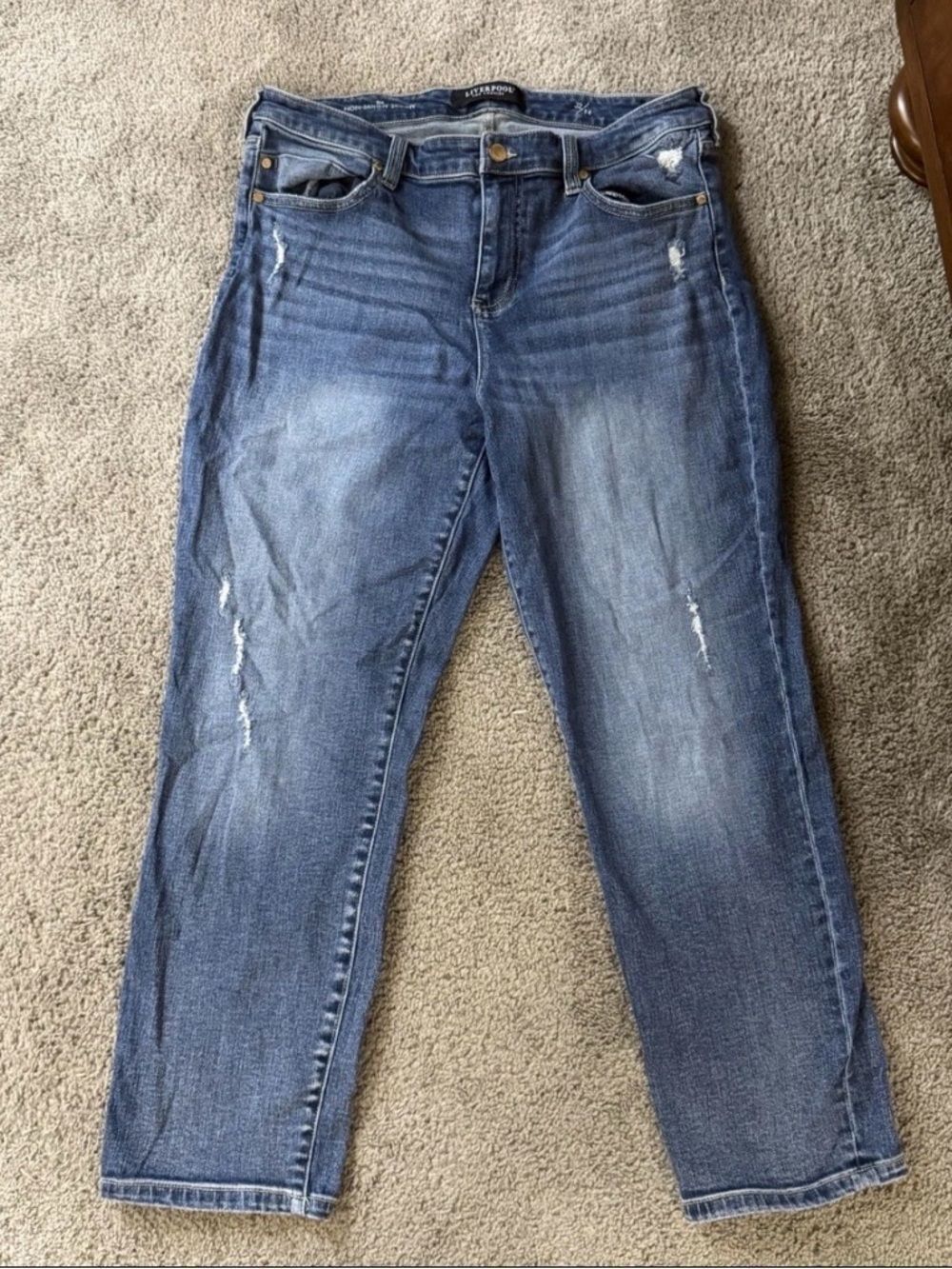 Liverpool The Non Skinny Skinny Cropped Jeans Size 29 Women's